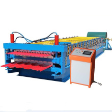 double layers metal sheets roofing machine, Corrugated and Trapezoid Roofing Tile roll forming Machine